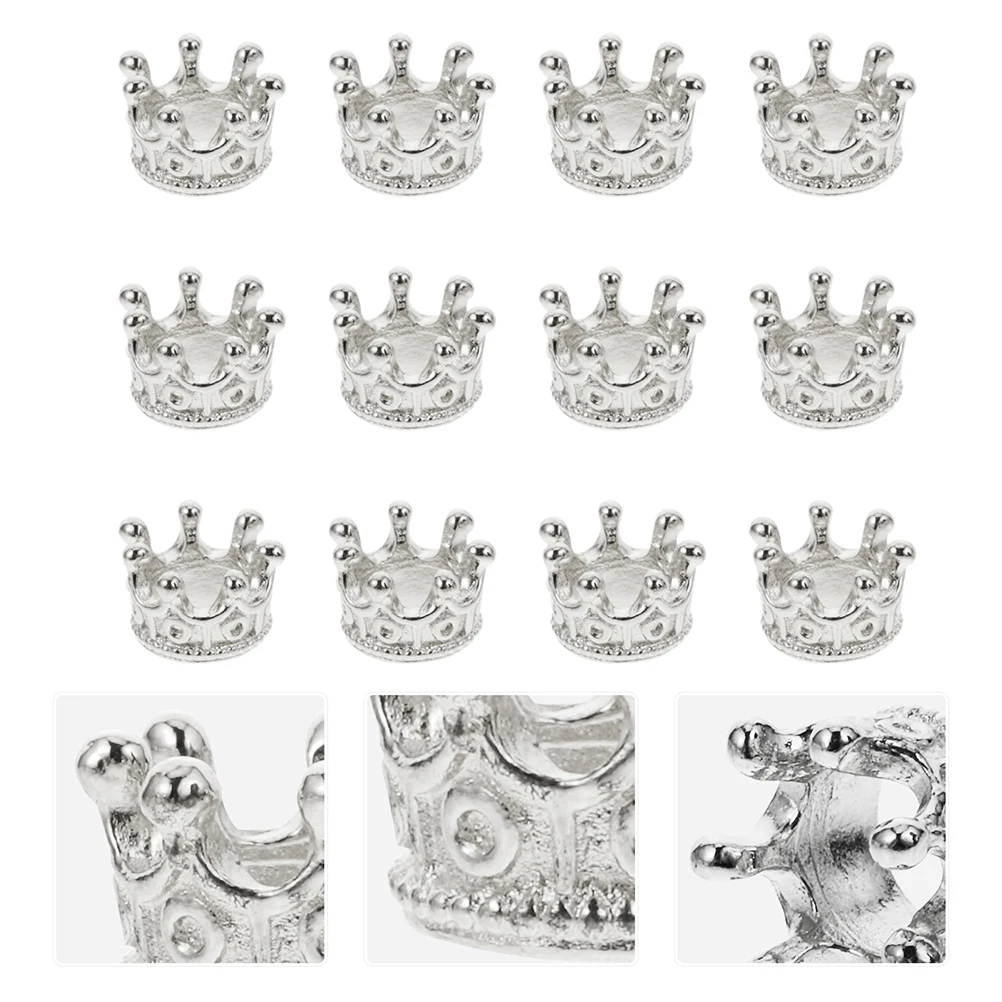 

120 Pcs Mini Crown Jewelry Pendant Charms Crowns for Crafts Chic Pendants Miniature