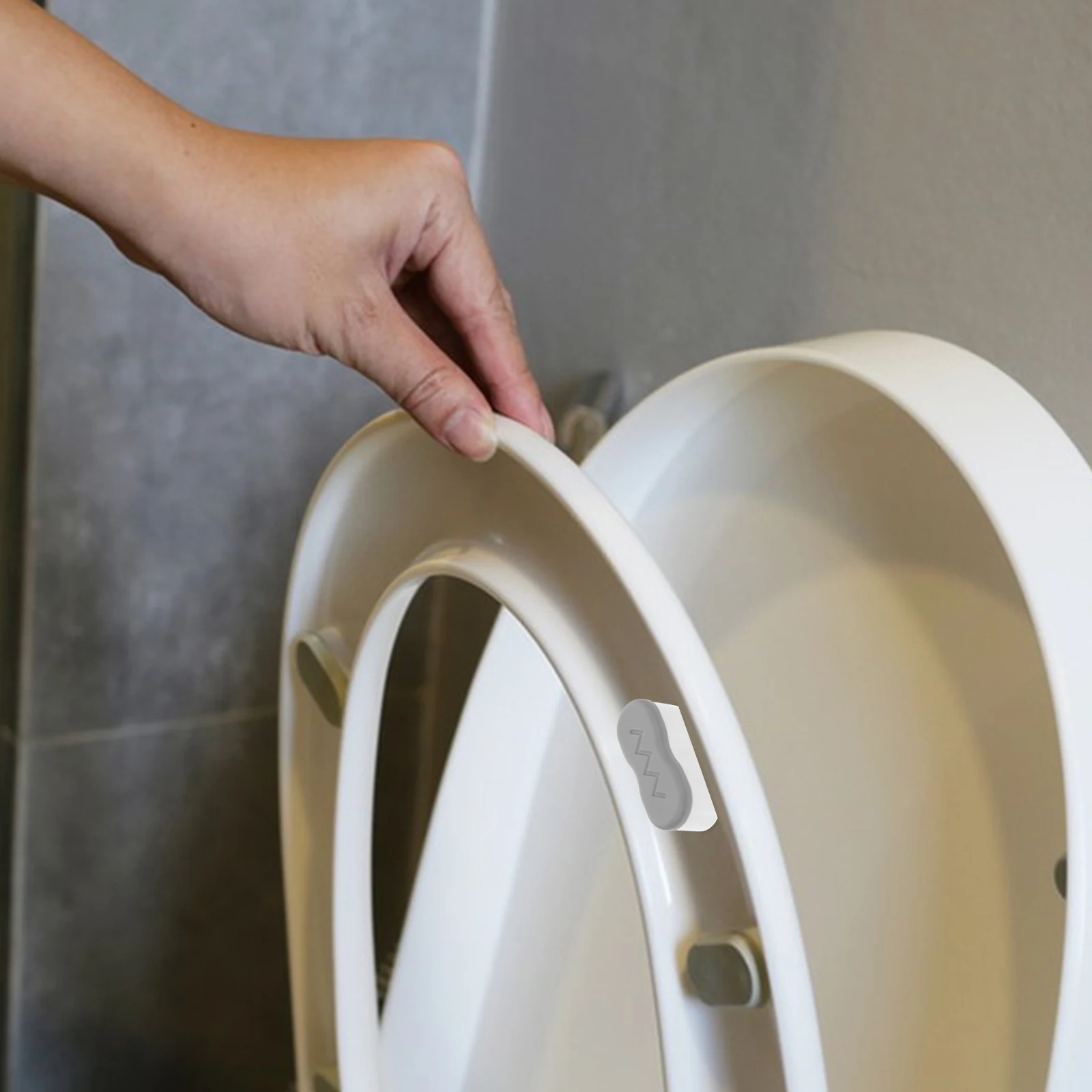 

4 pcs Toilet Seat Bumper Pads Grey For Bidets Riser Stopper Replacement Kit Universal Toilet Lid Buffer Accessory