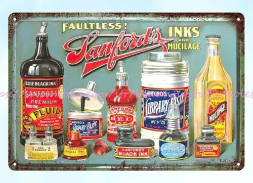 Sanford's Ink metal tin sign home decor restaurant pub