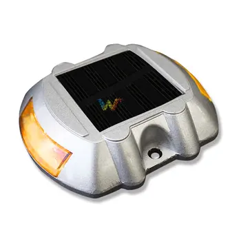 Motorway  Reflector Aluminium Yellow LED Deck Dock Pathway Light Cat Eyes Solar Road Stud