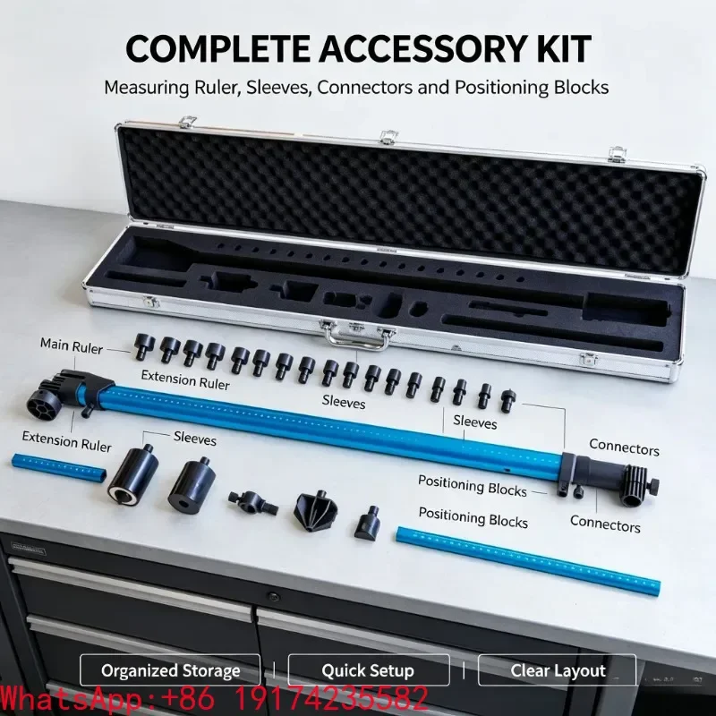 Auto Body Frame Straightener Accessories 2D Measuring Ruler Two Dimensional Car Body Inspection Detection Measuring Tool