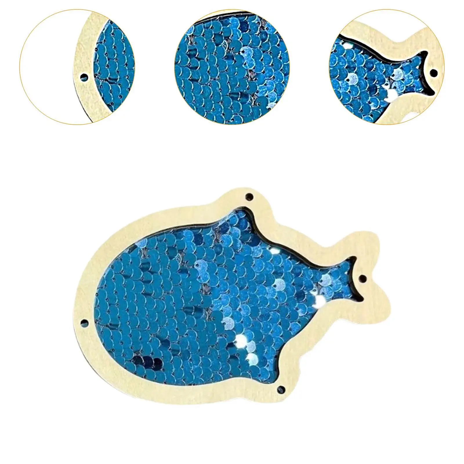 3xDIY occupé conseil partie poisson paillettes début jouet éducatif pour enfants cadeau d'anniversaire jaune