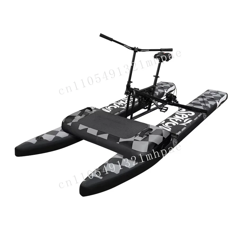 

Favorite 2025 New Series Pontoon Hydrofoil Seawater Pedal Bike Boat Inflatable Bike Direct