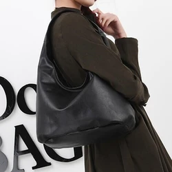 Women Girls Messenger Bags Black Soft PU Leather Hangbag Fashion Women Shoulder Bag Satchel Crossbody Tote Handbag Purse