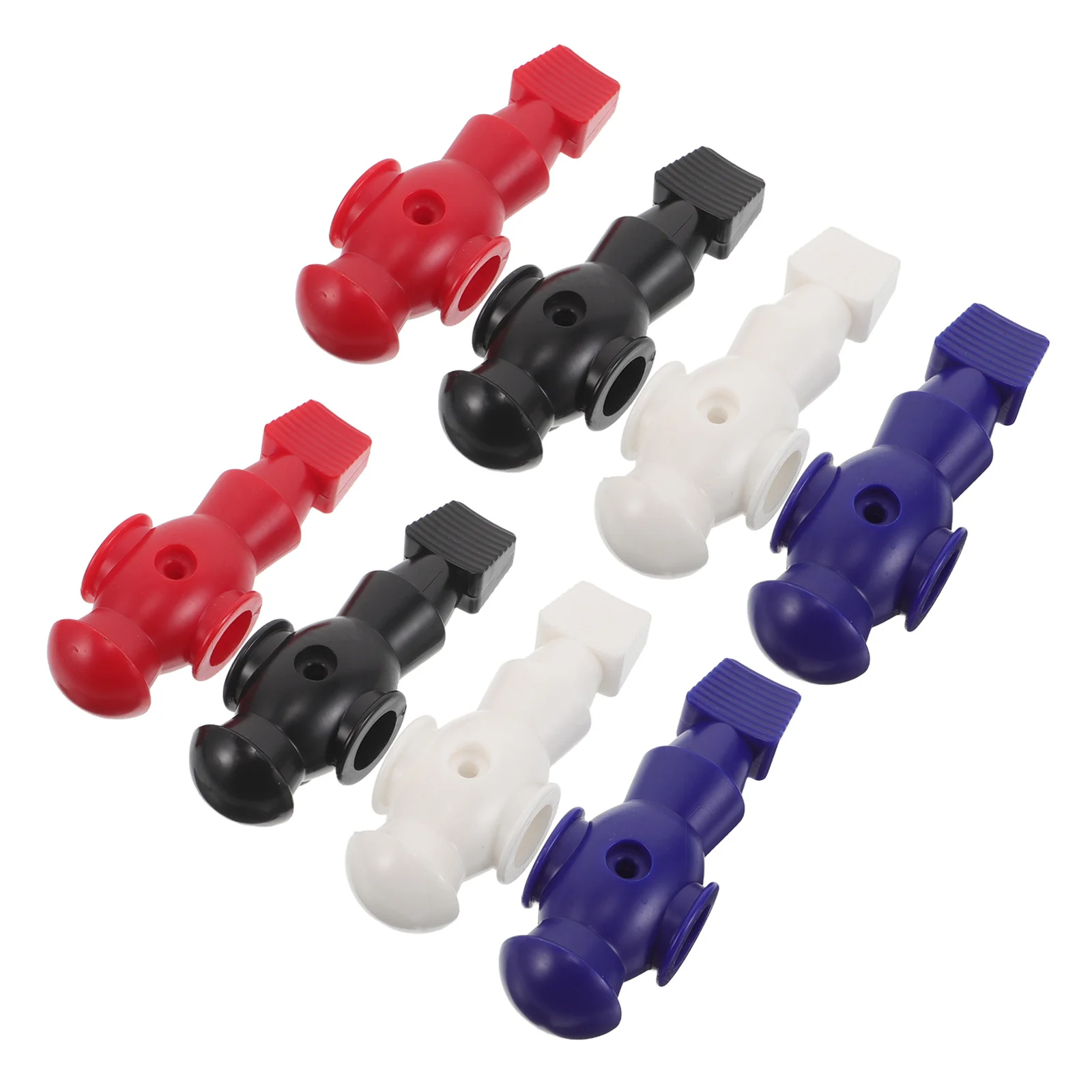 

8 шт. аксессуары для настольного футбола, яркие цветные футбольные игроки, сменный набор для семейного офиса, развлечения, детали для обновления настольного футбола