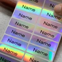 60-500Pcs Custom Waterproof Stickers Personalized Name Labels Stickers For Kids, Back To School Supplies For Kids, 6