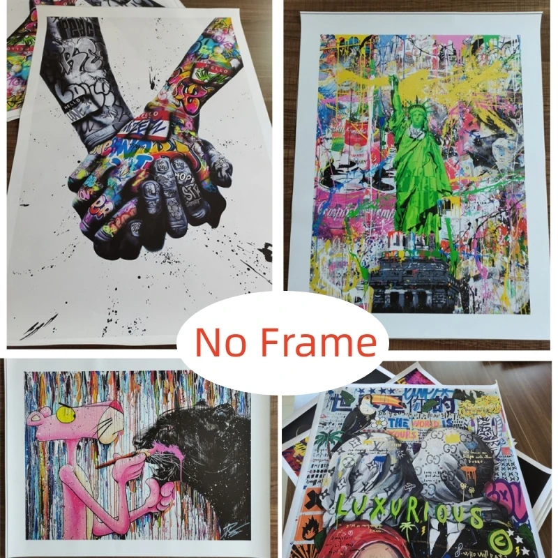 الذعر في ديسكو قماش ملصق فني ديكور غرفة نوم حديثة للعائلة جدار صورة فنية طباعة اللوحة الزخرفية #5