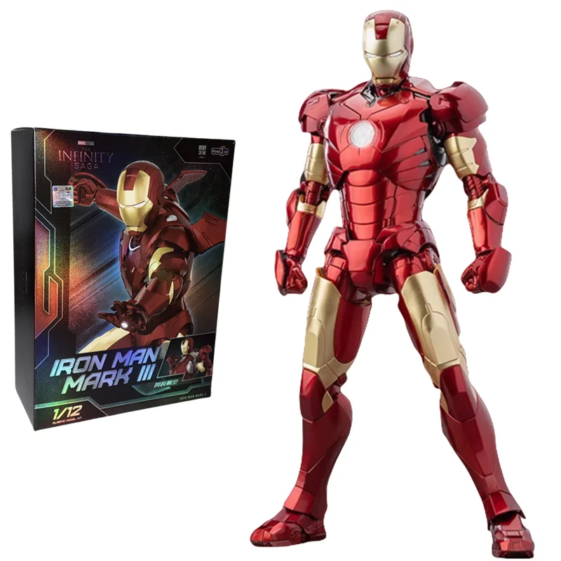 Original FondJoy Iron Man Tony Stark Legende MK42 MK43 MK50 MK6 DIY baustein Spielzeug Action Figure Sammlung Anime Modell 5