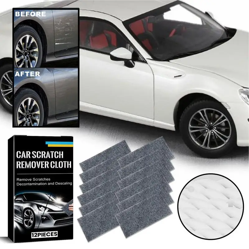 Car Scratch Remover Cloth 12PCS Advanced Nanotechnology Cloth For Car Paint Scratch Repair Cloth For Car Scratches Cloth For Car