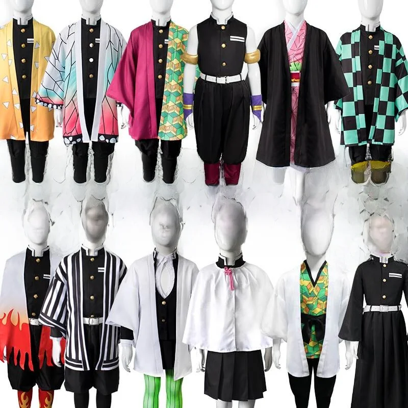 

Children's Cosplay Costume loween Ghost Slayer Miroko Renge Honeymoon Chara Fujinaga Full Cosplay Outfit