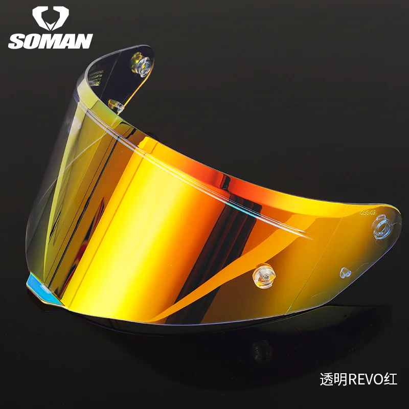 

Helmet Visor for SOMAN F1 Motorcycle Detachable Helmet Glasses Motorbike Helmet REVO Lens