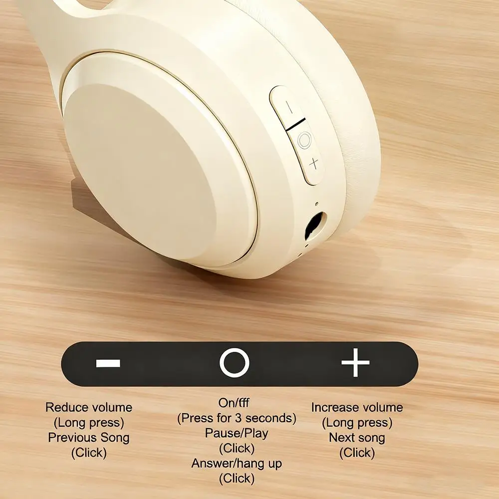 سماعات رأس Xiaomi اللاسلكية بلوتوث 5.3 هاي فاي ستيريو تدعم بطاقة tf سماعات ألعاب بخاصية إلغاء الضوضاء قابلة للطي مع مايكرو