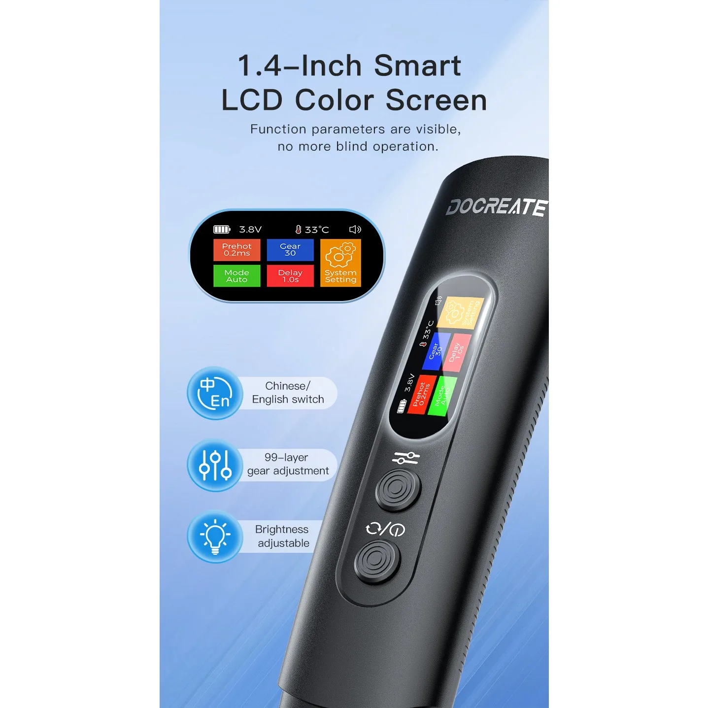 Handheld Spot Welding Machine Big Color Screen DIY household dual pulse adjustable portable battery nickel spot welding machine