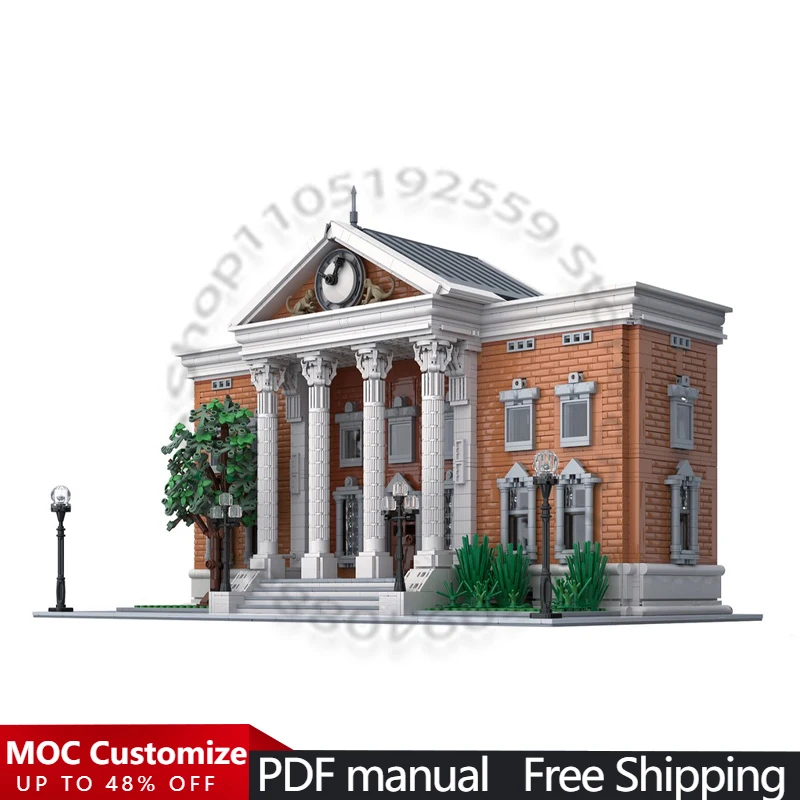 

3992 PCS House Street Clock Tower MOC Customize Modular Building Block Technology Kids Simple Popular DIY Boy Assembly Toy Gift