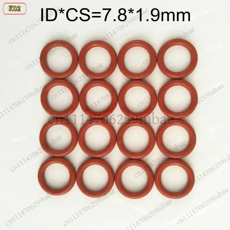 200Pcs Fuel Injector Upper O-Ring 7.8x1.9mm Rubber Seals Gaskets Repair Kit for Toyota Mazda Replace ASNU17 AY-O2002B