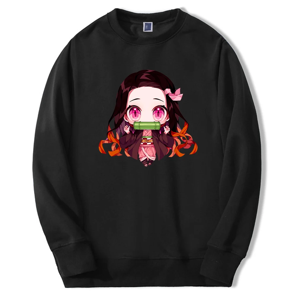 Demon Slayer Hot Japan Anime Hoodies Mens Nezuko Manga Graphic Crewneck Sweatshirt Long Sleeve New Harajuku Tracksuit Clothes