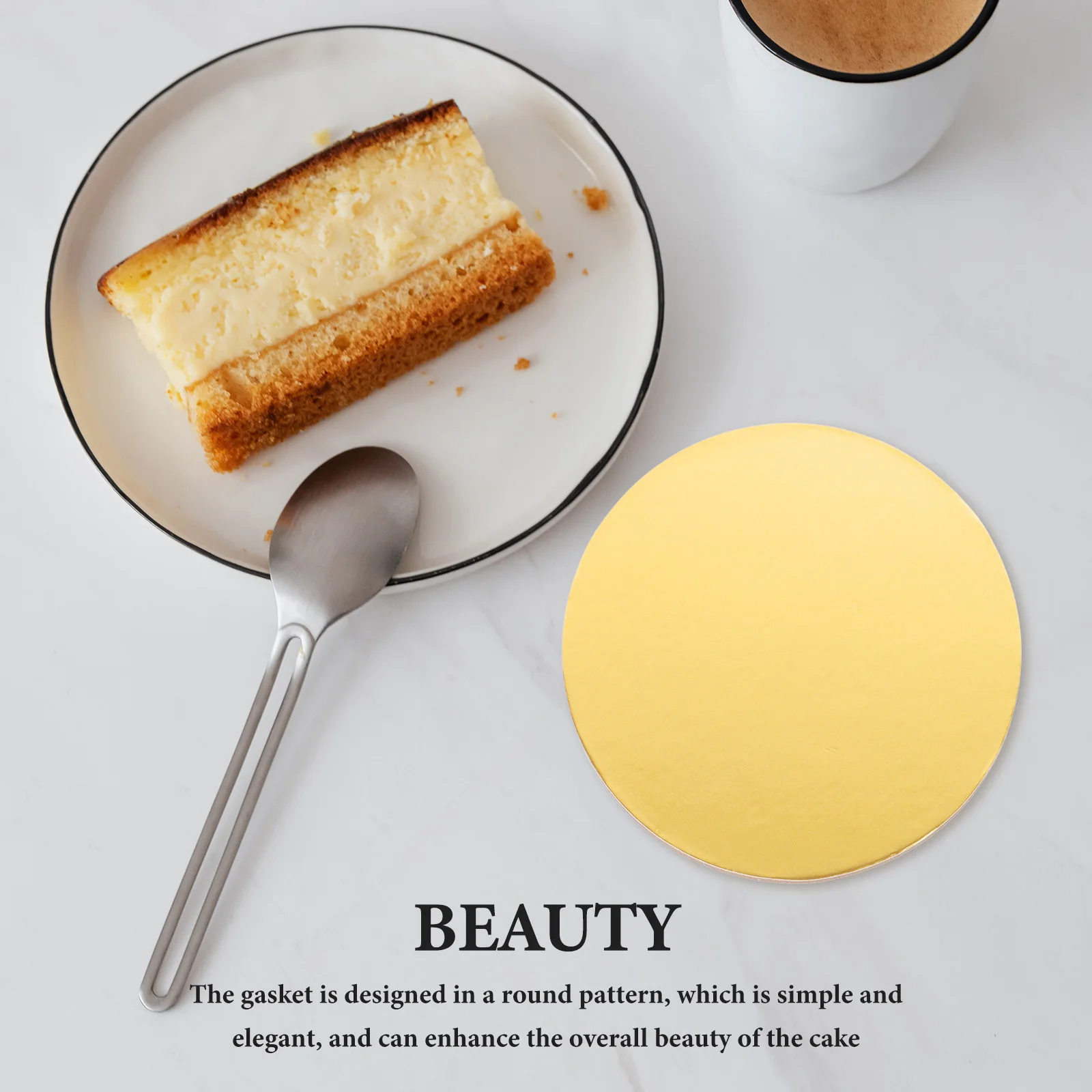 

20pcs Round Paper Boards Disposable Cake Bases For Wedding Birthday Party Mousse Cake Display Baking Dessert Supplies 10Cm