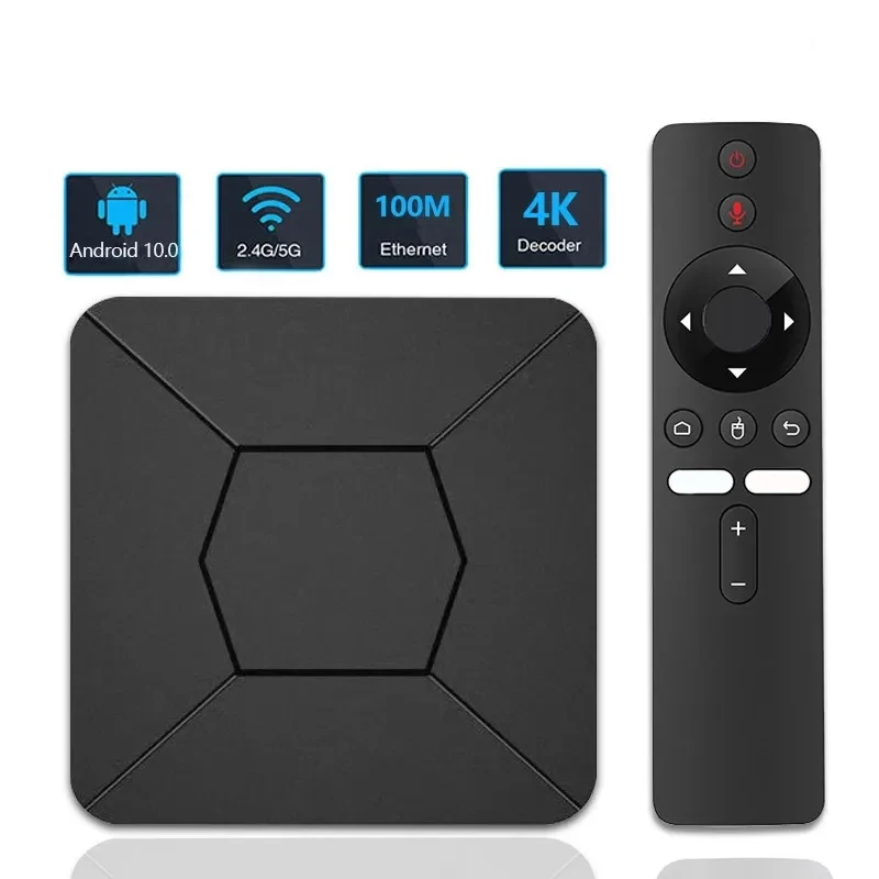 Q5 Android10.0 TV Box Allwinner H313 BT5.2 4K HD 4G 5G Dual WiFi Smart Set Top Box Media Player 2GB 8GB TV