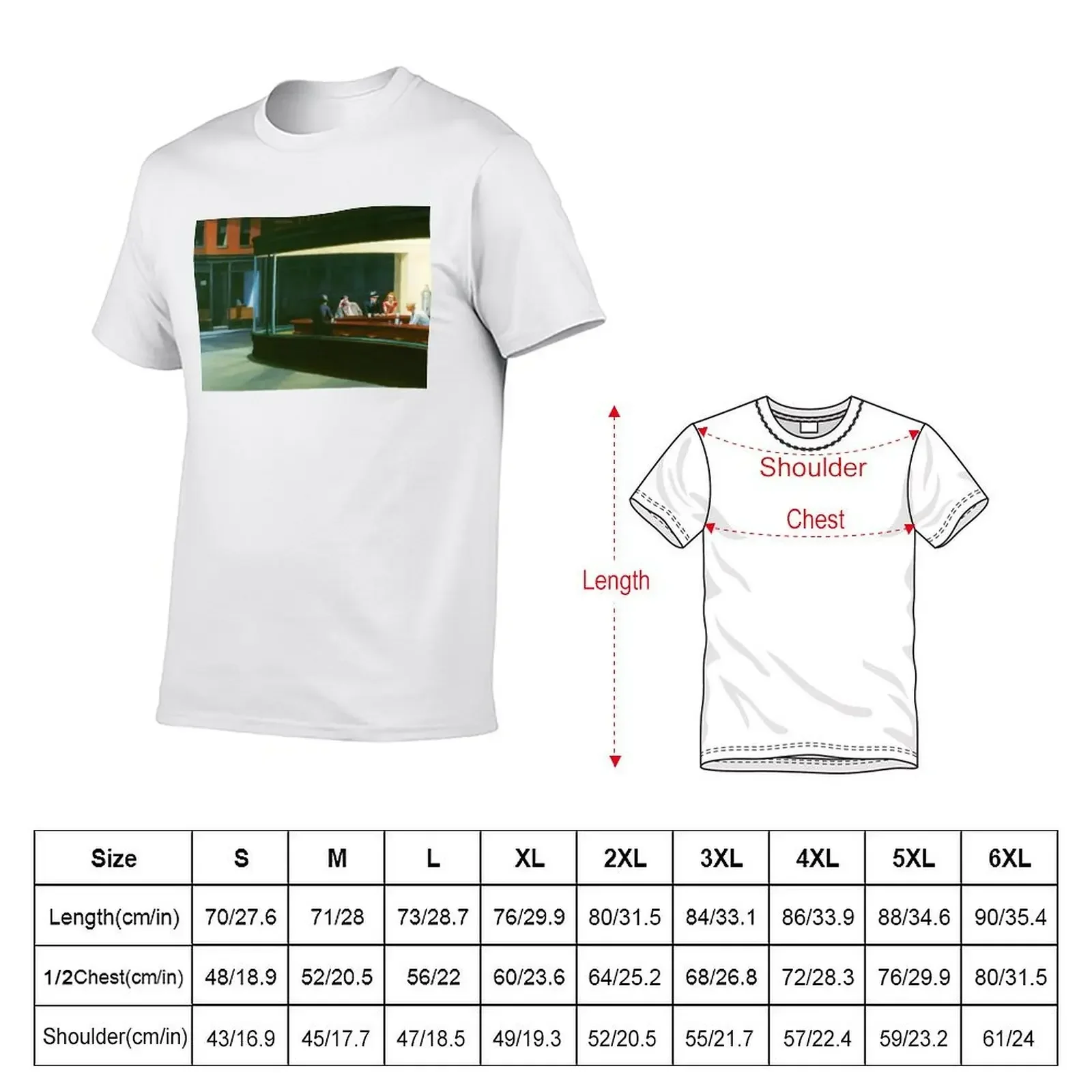 NIghthawks by Edward Hopper and Liutenant Columbo T-Shirt shirts graphic street wear anime shirts men