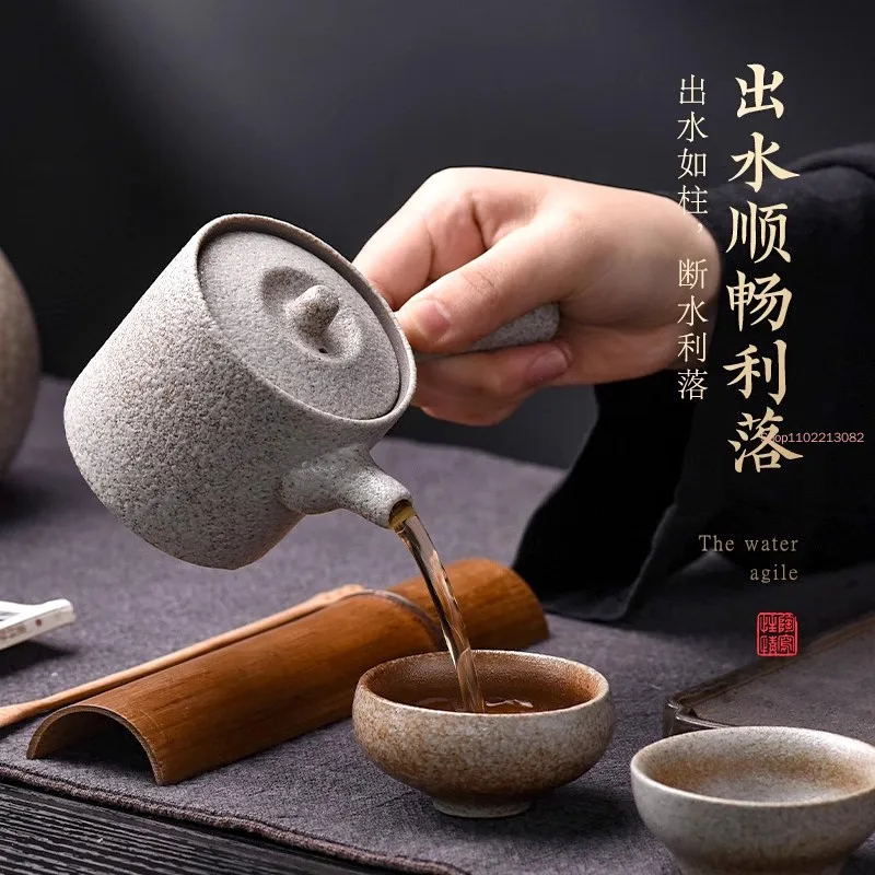 Japan Ceramic Kyusu Teapots Vintage Chinese Kung Fu Tea Pot Drinkware 160ml