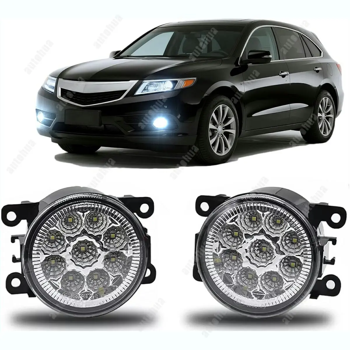 

3.5 Inch Fog Light Bulb For Acura RDX 2010-2015 PAIR Front Bumper Fog Light Driving Lamp Left Right Side,6000k Coolwhite