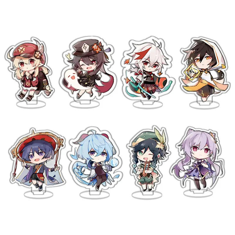 

game Genshin Impact Acrylic Stand cute Ganyu Lumine Barbara Gunnhildr Dainsleif Baizhu Signboard Desktop Decorations