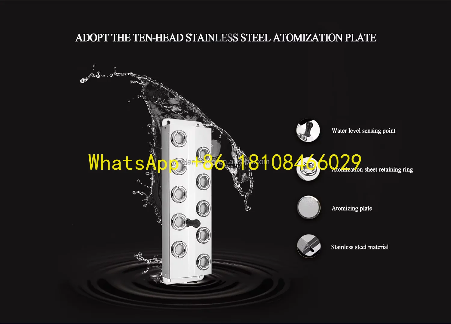 vachinery Mushroom Growing Greenhouse air Humidity Control System Ultrasonic HumidifierIndustrial Humidification