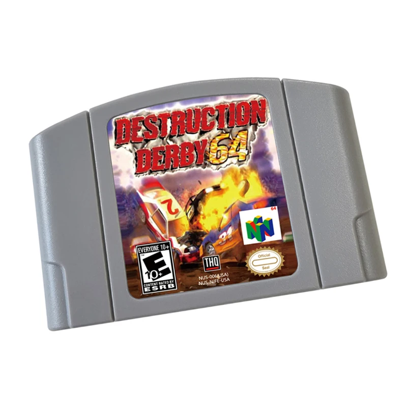 

N64 games Cartridge-Destruction Derby 64 NTSC Version Retro Games reconstructed