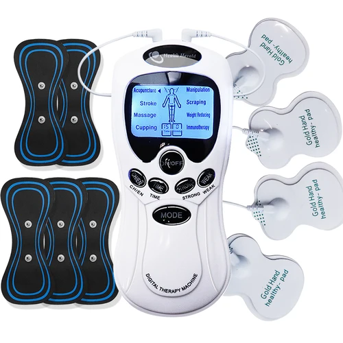 Máquina Tens fisioterapia pulso electrónico Estimulador muscular relajación cuello espalda hombro mano alivio del dolor electroterapia