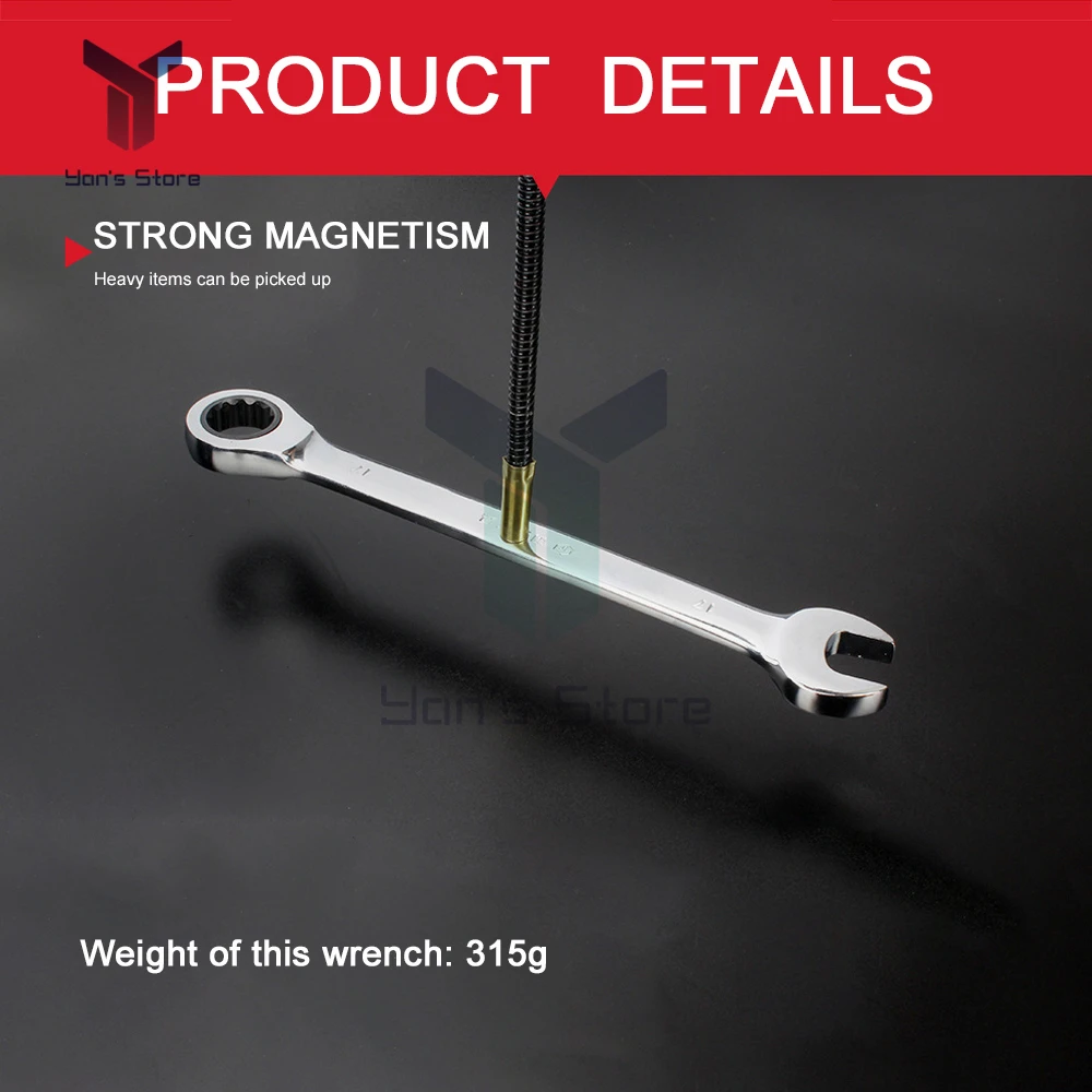 55Cm Linh Hoạt Từ Bán Dụng Cụ Kéo Dài Cần Dính Dây Nam Châm Có Thể Uốn Gập Kim Loại Tiểu Ly Dụng Cụ Cầm Tay Mùa Xuân Nam Châm Hút Thanh