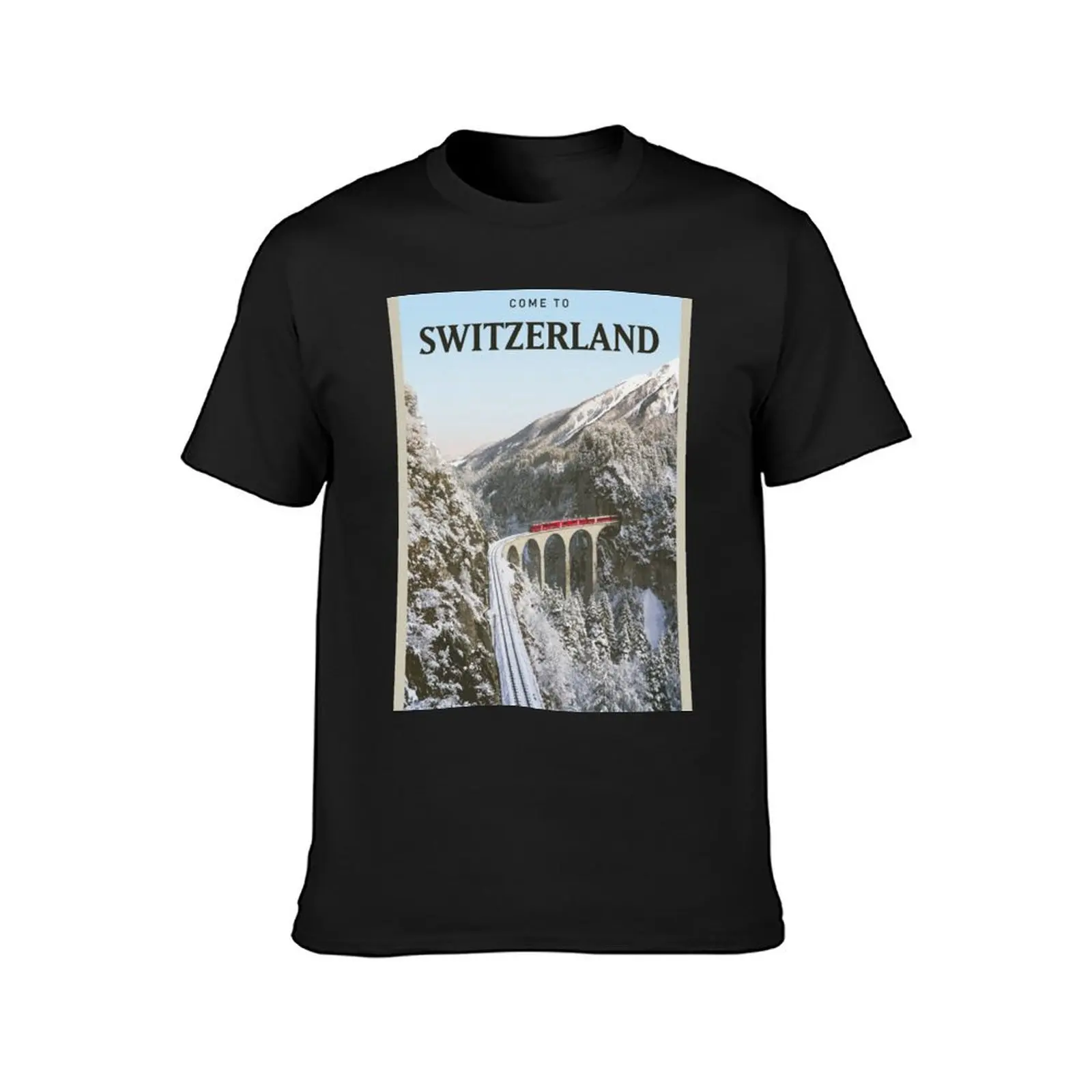 Come to Switzerland T-Shirt customs vintage Short sleeve tee mens funny t shirts