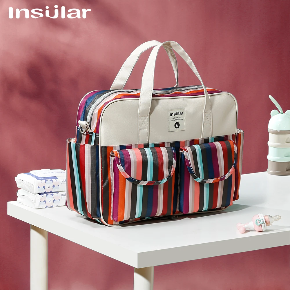 Insular New Fashion Mummy Changing Bag Baby Diaper Bags Maternity Nappy Bag Mommy Baby Care Carriage Stroller Bag Organizer