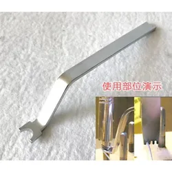 Double hook for piano string change tool