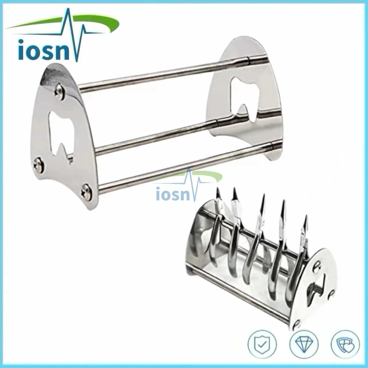 Dental Removable Plier Shelf Placement Rack Stainless Steel Stand Holder Rack for Orthodontic Forceps Scissors Dentist Lab Tool