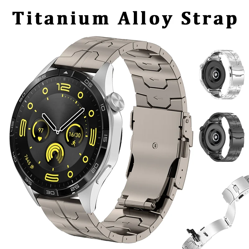 

22mm Titanium Bracelet For Huawei Watch 4/3 Pro GT4/3Pro 46mm Ultimate Watch Strap For Amazfit Balance GTR 4/3/2 47mm WatchBand