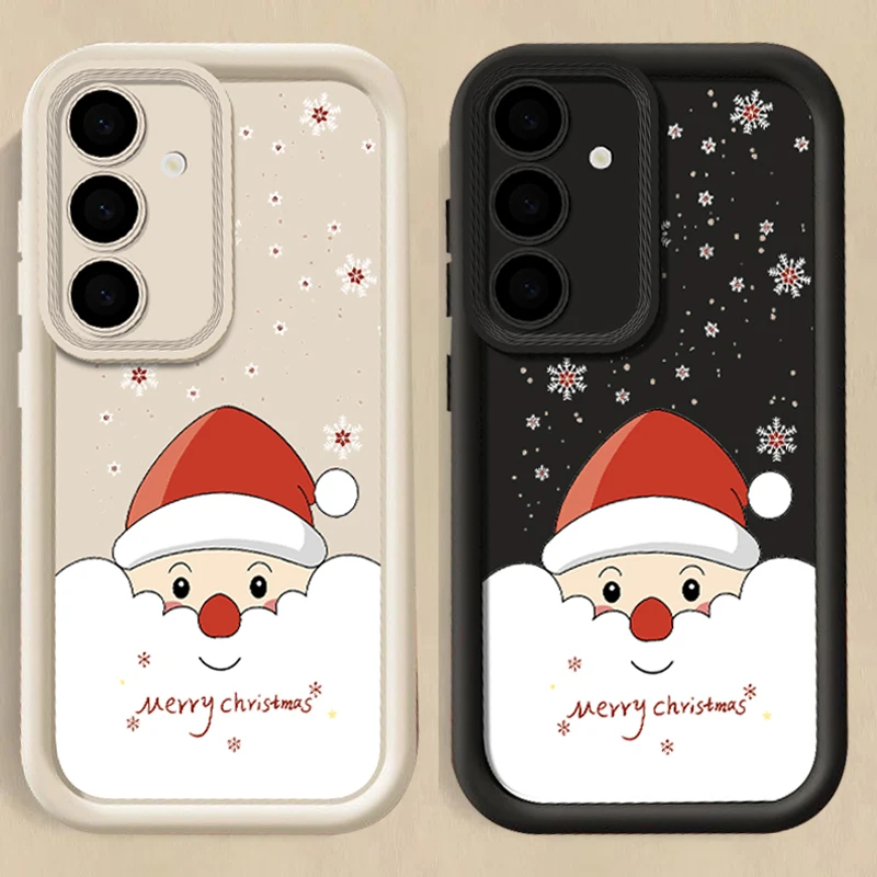 

Чехол для телефона с рождественской шляпой для Samsung Galaxy S25 Edge S24 S23 Ultra S22 Plus A17 A56 A36 A26 A16 5G A55 A35 A15 S24 S23 FE Cover