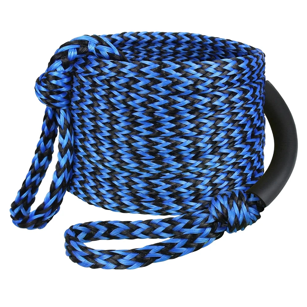 

60ft Boat Tow Rope for Water Sports Designed for Tubing and Wakeboarding 2600 lbs Strength with Floating Handle