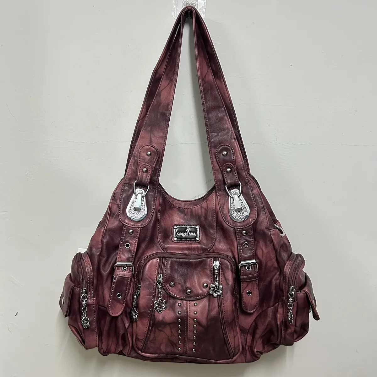 Vintage-Tasche Damen Mode-Handtaschen PU-Leder Schultertaschen Damen-Umhängetasche Große Kapazität Schulter-Handtasche Bolsa Feminina – Detail 1