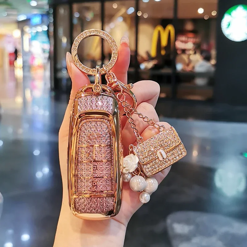 

Suitable for GAC Aion Keycase yplus smax splus v LX S 580 keycover keyshell keychain 24 models 23 models Diamond Car Key Holder