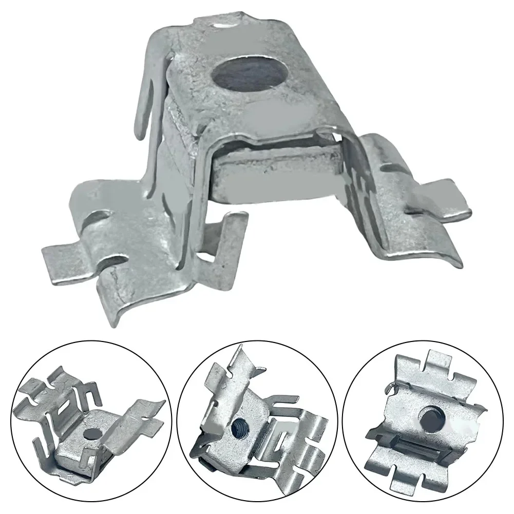 

Silver Roof Console Frame Clip Mount Panel Metal Frame Clip Practical Use Silver Color Wear-resistant Material