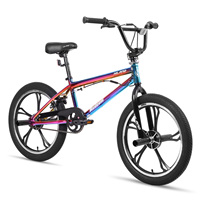 Hiland 20 Inch 5 Spoke Kids BMX Bike for Boys Girls Ages 5-12, 360 Degree Rotor Freestyle, 4 Pegs Single Speed Kid’s BMX Bike