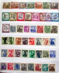 50Pcs/Lot Austria Stamp Topic All Different NO Repeat Postage Stamps with Post Mark for Collecting