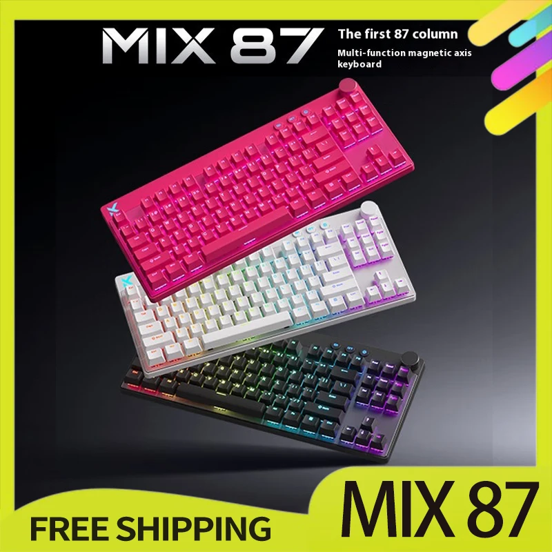 

Mchose Mix87 Magnetic Switch Keyboards Wired Rgb 8000hz 0.001mmrt Low Latency Gaming Keyboard Customized Pc Accessory Gifts