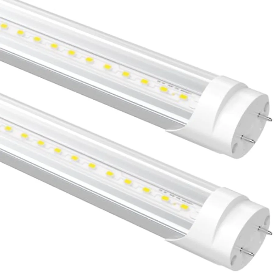 Fluorescent Light Bulbs Replacement 4Feet, T8 LED Bulbs 4 Feet Type A+B, 24W 65W Equivalent 30LM, Daylight, 48 Inch Tube, F32T8