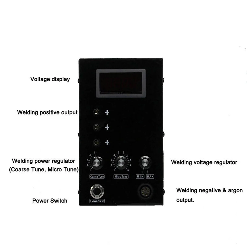 150A Auto Argon Jewelry Pulse TIG Welder Laser Spot Welding Machine with Tungsten Electrode Holder Protector