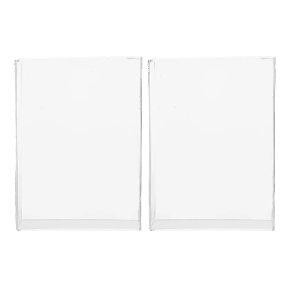 

2Pcs Clear Acrylic Box Frame Deep Display Case Wedding Bouquet Dried Flower Organizer Wall Mount Tabletop