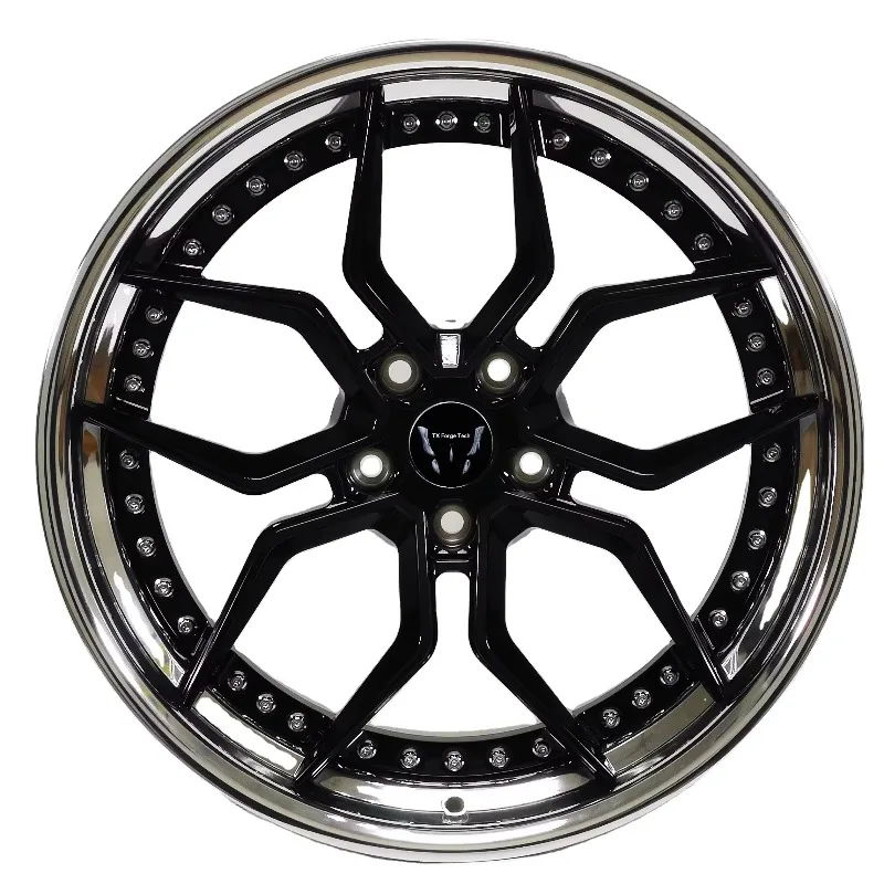 Qualité exceptionnelle D5438 Jantes et pneus tout-terrain en alliage d'aluminium forgé de 17 pouces 5x114.3 Nouvelle finition bronze 30 mm ET 100 mm PCD