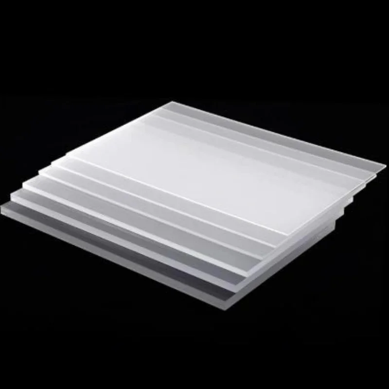 Matte Acrylic Diffuser Sheet 2-4mm Thick, Frosted PMMA Light Box Panel Custom Cut for LED Signage Display, Single-Sided Clear
