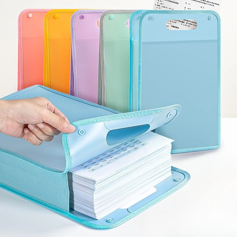A4 Portable Briefcase Bag - Durable, Self-Seal File Organizer with Handle for Office, School, Graduation Classroom Home Storage