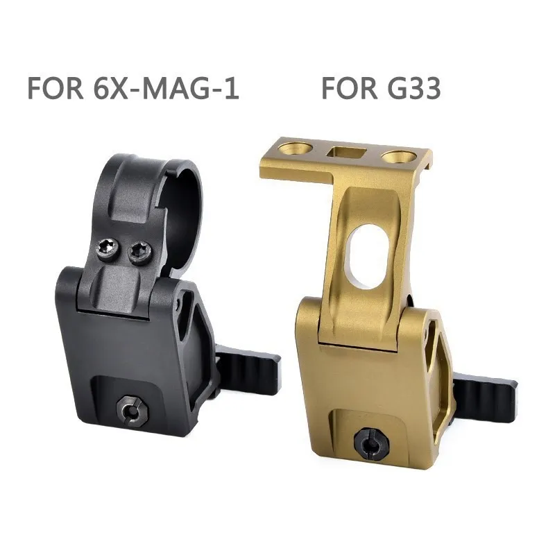 Tactical Airsoft UN Fast FTC Mount Metal CNC G33 558 6X-Mag-1 G43 Magnifie Mounts Folding Base Hunting Weapon Accessories